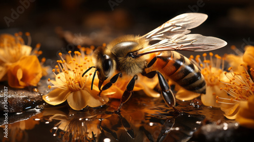 Buzzing Beauties: Exploring the Vibrant World of Insects in Nature's Garde, generative AI