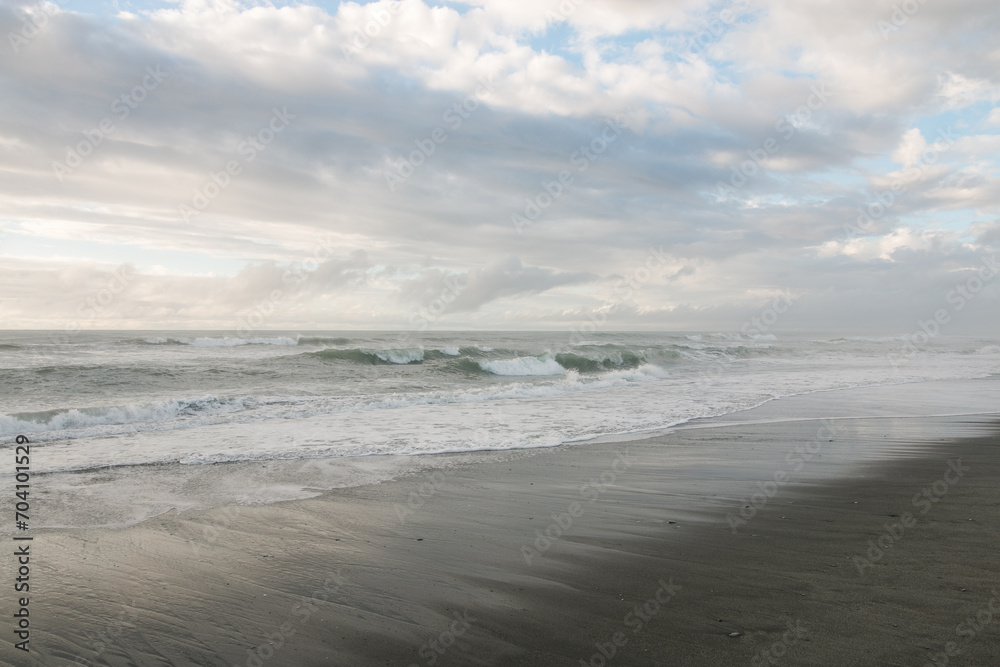 Waves at sunset - Westcoast of New Zealand -  12