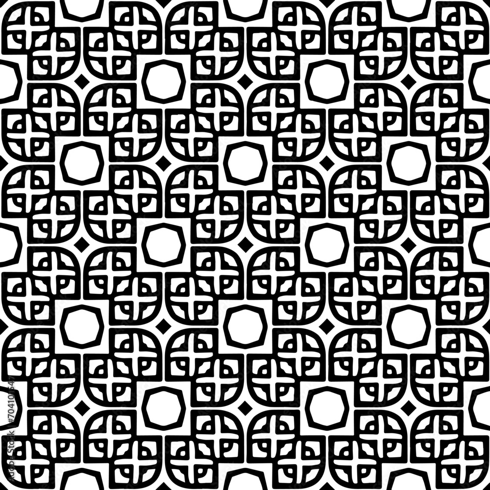 Monochrome pattern, Abstract texture for fabric print, card, table cloth, furniture, banner, cover, invitation, decoration, wrapping.seamless repeating pattern.Black and white color. Monochrome pattern, Abstract texture for fabric print, card, table cloth, furniture, banner, cover, invitation, decoration, wrapping.seamless repeating pattern.Black and white color.