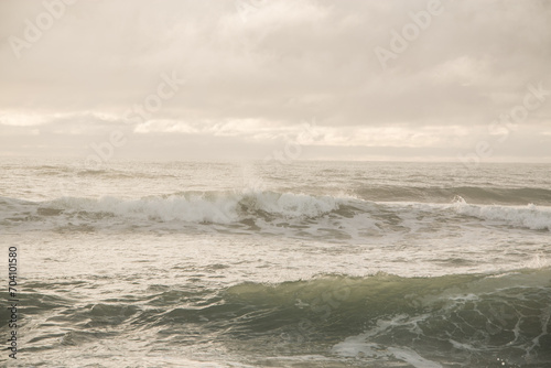 Waves at sunset - Westcoast of New Zealand - 04