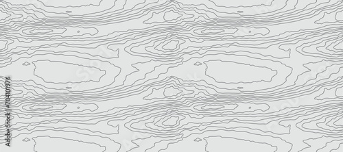 Wooden wavy seamless pattern. Tree fiber, wood grain texture. Dense lines. Abstract topographic background. Vector illustration