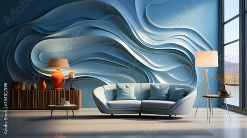 Stylish Furniture and Decor for a Comfortable Interior Desig, generative AI
