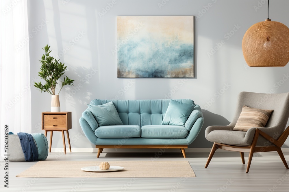 Blue and Beige Living Room Interior Design Blue and Beige Living Room Interior Design