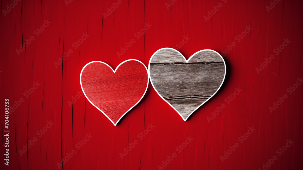 hearts on a red background hearts on a red background