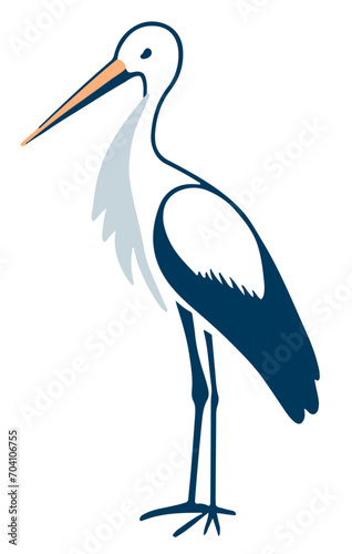 Bocian ilustracja