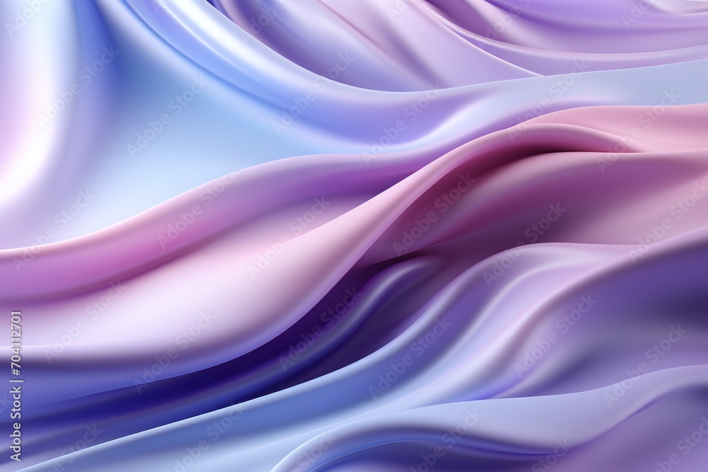 Fototapeta premium Gradient color silk satin fabric with soft waves