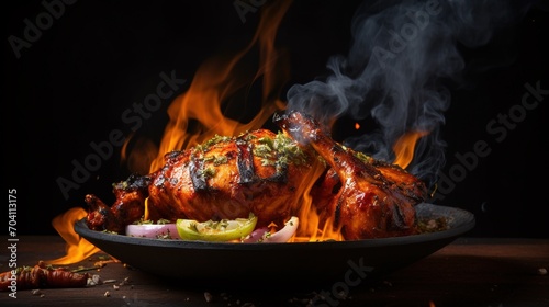 Delicious Indian Tandoori Chicken photo