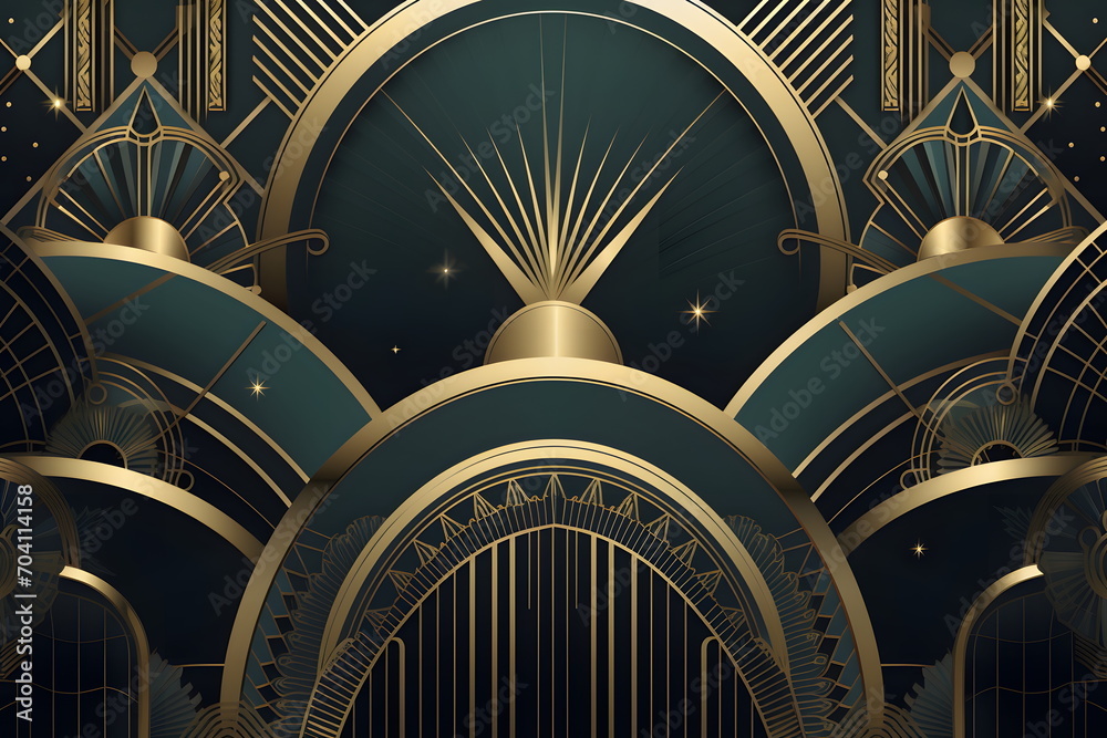art deco background with elements art deco background with elements