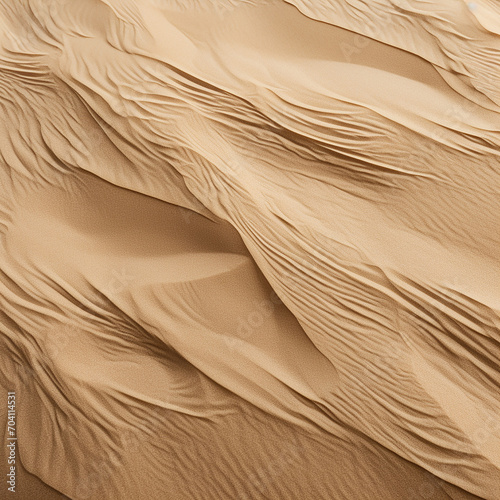 A Close Up of Finely Textured Sand Waves