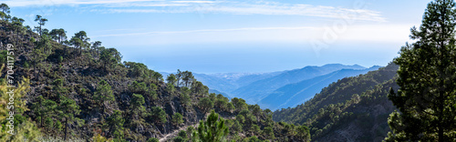Hiking trail to Lucero peak, Natural Mountains park of Tejeda, Almijara and Alhama photo