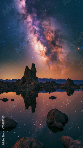 The Milky Way’s Reflection in Tranquil Waters © DY