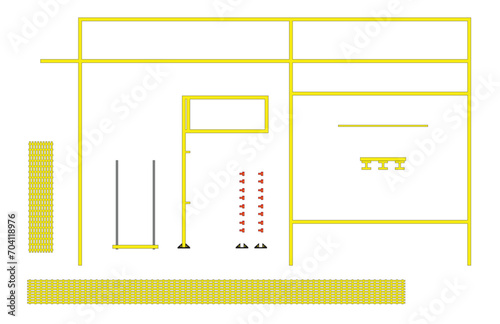 set of Industrial Grating