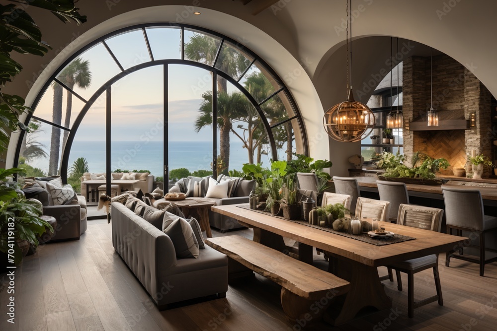 Fototapeta premium Modern luxury house interior