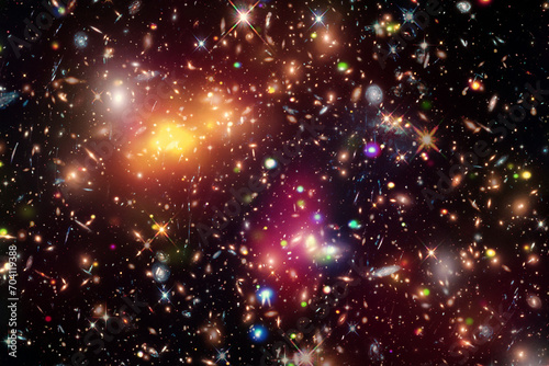 Amazing galaxy view and stars. The elements of this image furnished by NASA.