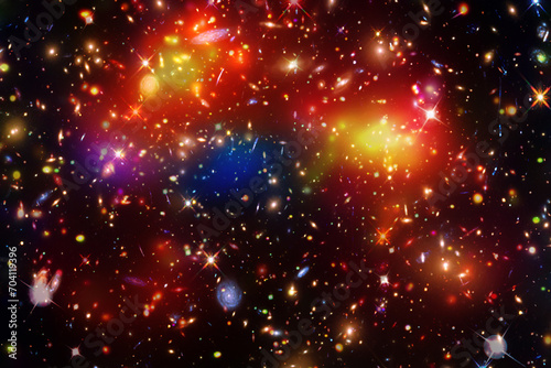 Beautiful galaxy. Nebulae and stars. The elements of this image furnished by ...