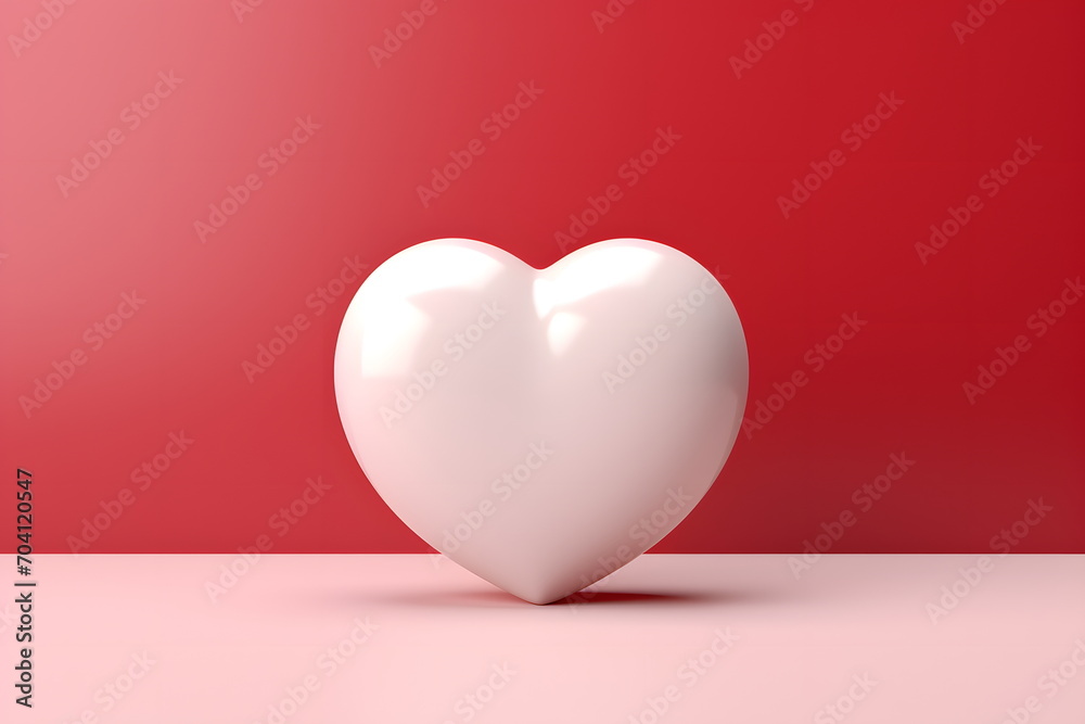white heart on a red background white heart on a red background
