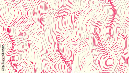 Minimal Pink Lines on Soft Fabric
