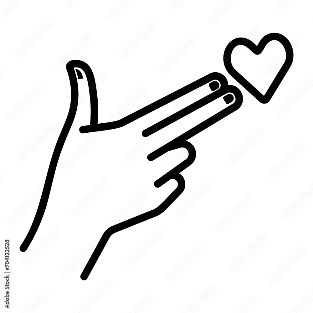 Obraz premium hand icon