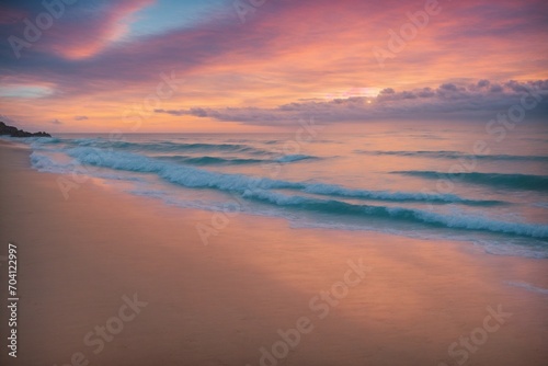 Tranquil beach at sunrise © Felipe