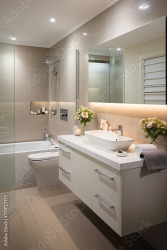 A Luxurious Bathroom With Modern Design