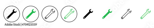 Wrench icon set. repair icon vector. tools icon vector