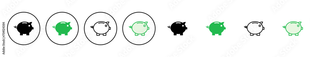 Piggy bank icon vector. piggy money icon Piggy bank icon vector. piggy money icon