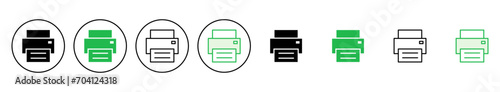 Print icon set. printer icon vector.