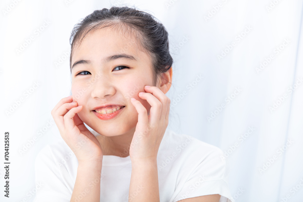 健康的な笑顔の女の子　healthy girl