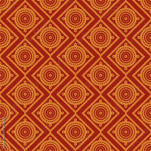 Indian Gujarati style bandhni  floral  decorative  ornamental pattern design. 