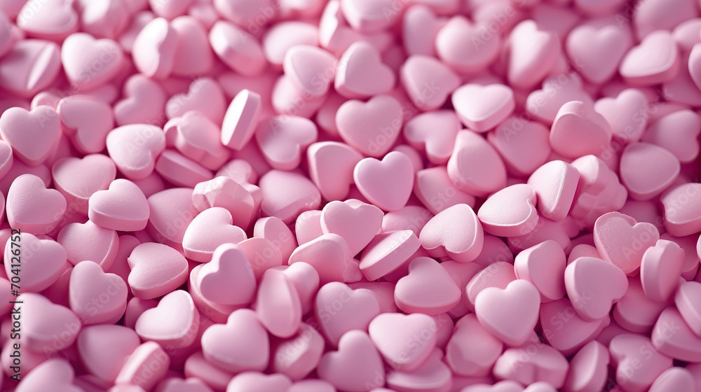 cute heart-shaped Valentine's pink pills cute heart-shaped Valentine's pink pills