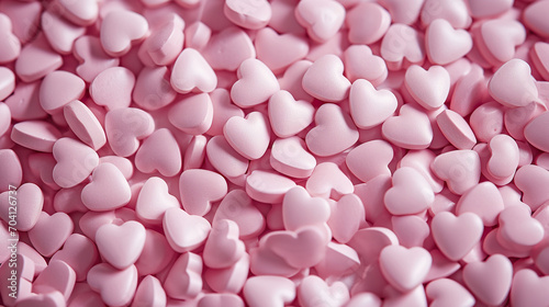  cute heart-shaped Valentine's pink pills 