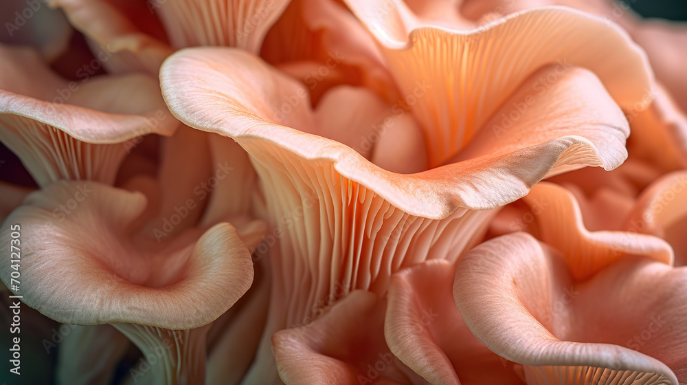 Pink oyster mushrooms Pink oyster mushrooms