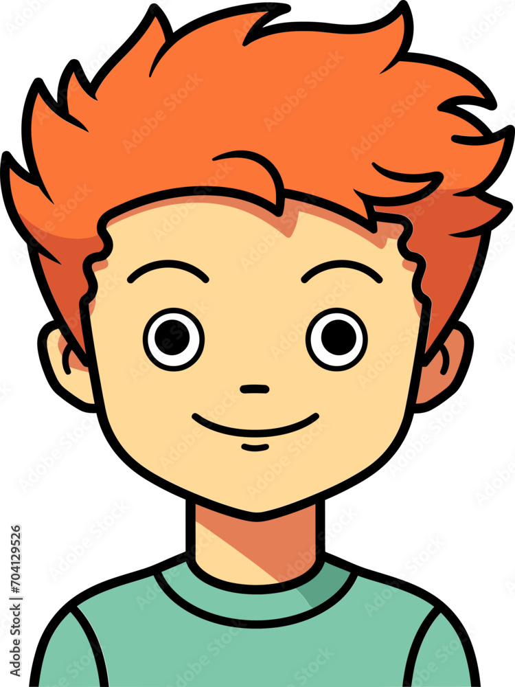 Vector Illustration of a Happy Child Boyish Delight Vector Drawing Vector Illustration of a Happy Child Boyish Delight Vector Drawing
