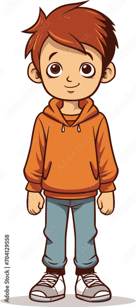 Vector Design of a Happy Kid Captating Poses Boy Vector Illustration Vector Design of a Happy Kid Captating Poses Boy Vector Illustration