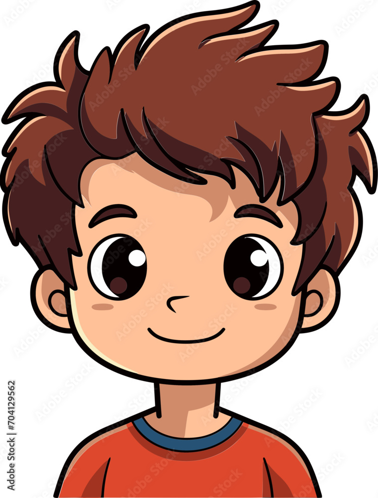Adventurous Boy in Vector Scene Vector Design of a Happy Kid Adventurous Boy in Vector Scene Vector Design of a Happy Kid