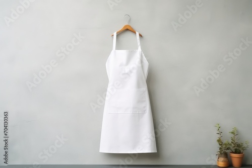 A blank white apron photo