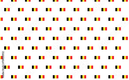 Illustration of belgium flag pattern on a white background. New year country flags seamless pattern decoration. Creative minimalist art style background