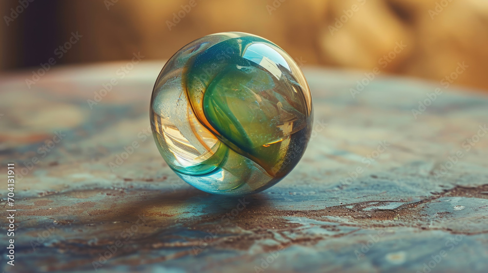 Macro photograph of a single, unmarked glass marble. Macro photograph of a single, unmarked glass marble.