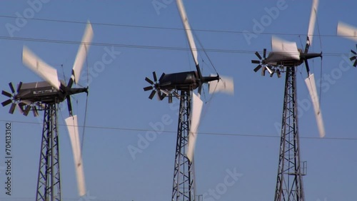 Three Windmills in California