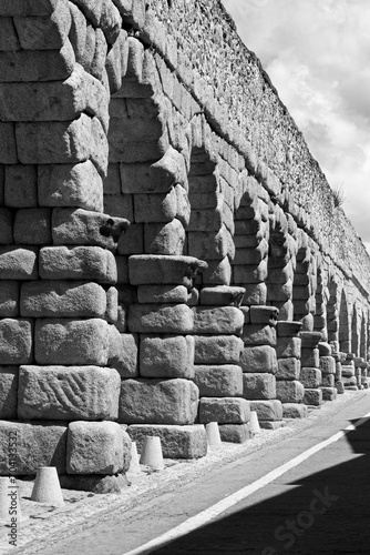 Segovia -  The archs of Aqueduct. photo