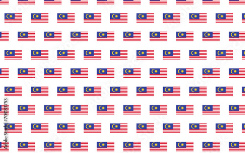 Malaysia country flag pattern
