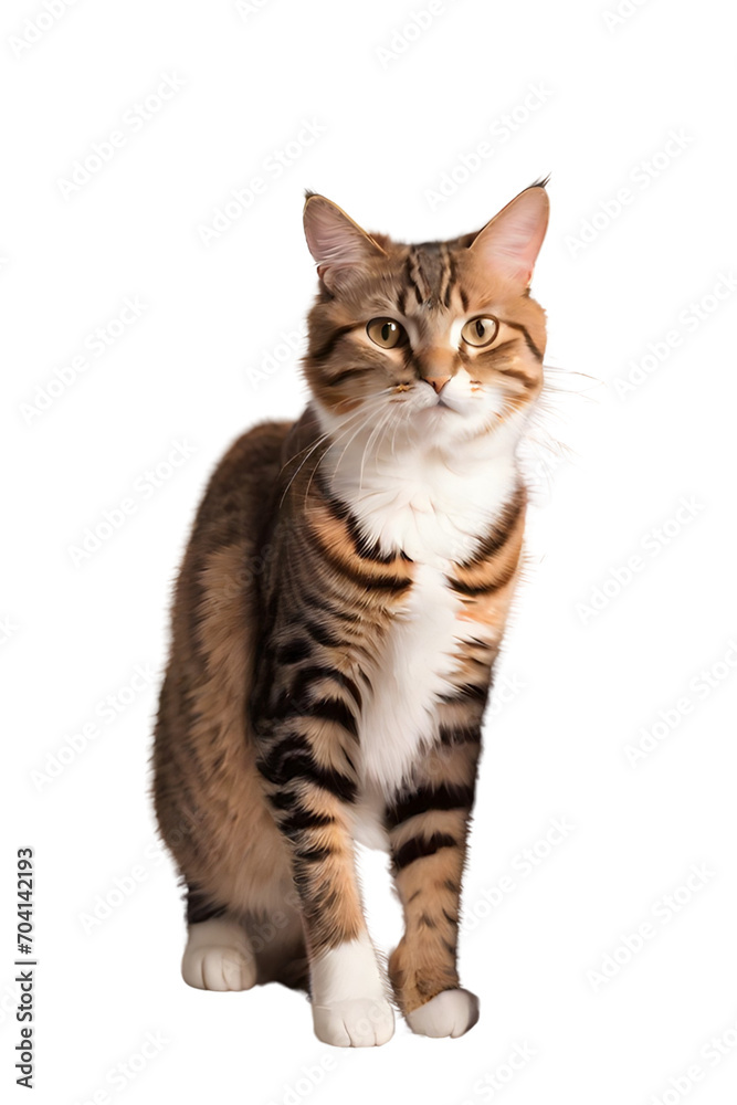 Fototapeta premium Classic Cat PNG Transparent Background Generative Ai