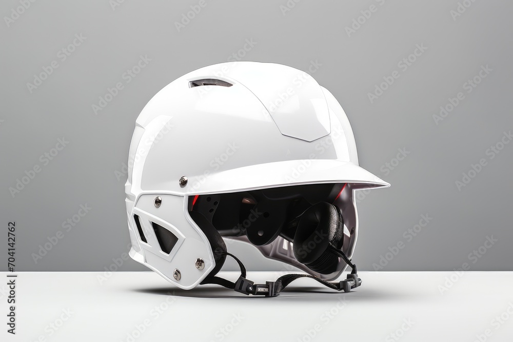 Fototapeta premium White Baseball Helmet blank