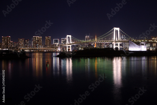 お台場から見たレインボーブリッジと夜景 © Tozawa