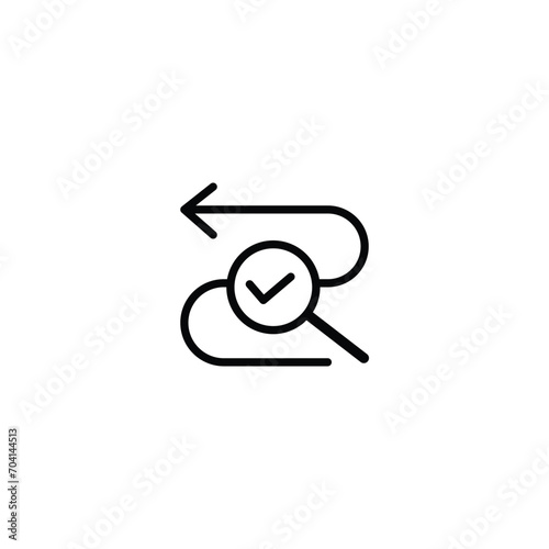 traceability icon vector or traceability symbol vector isolated. Best traceability icon vector for apps, websites, traceability design element and more.