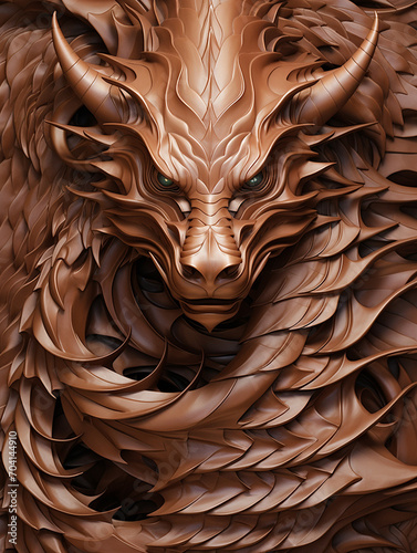 Sculpture of a dragon