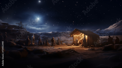 nativity scene photo