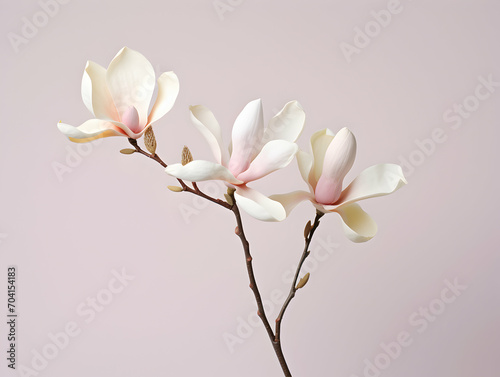Magnolia flower in studio background  single magnolia flower  Beautiful flower images