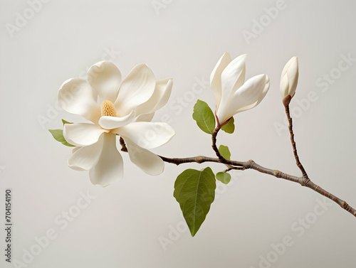 Magnolia flower in studio background  single magnolia flower  Beautiful flower images