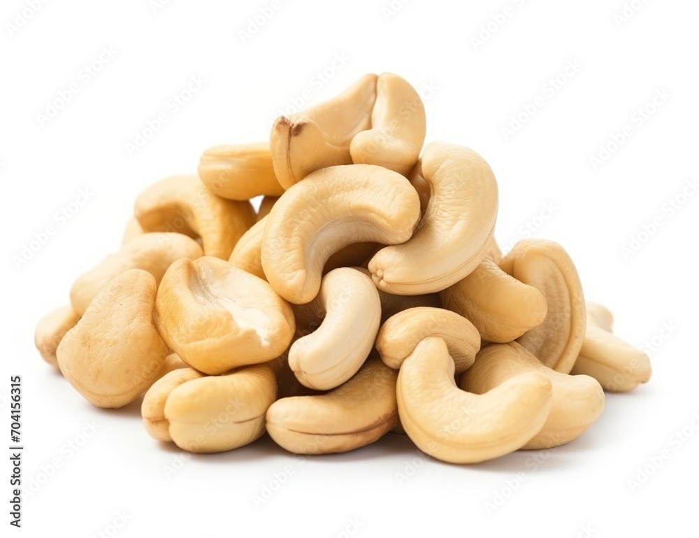 A pile of cashew nuts A pile of cashew nuts